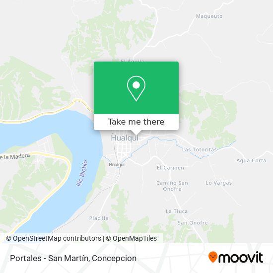 Portales - San Martín map