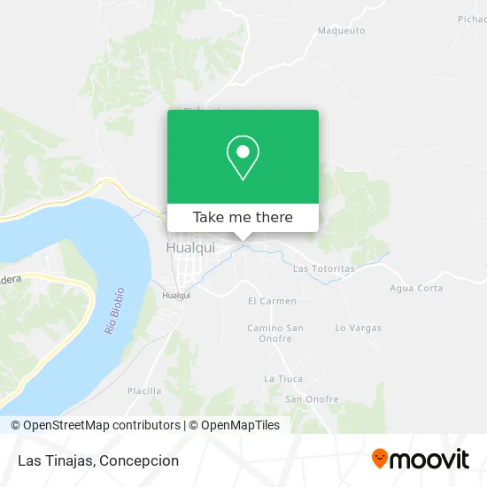 Mapa de Las Tinajas