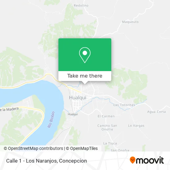 Mapa de Calle 1 - Los Naranjos