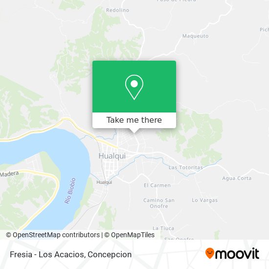 Mapa de Fresia - Los Acacios