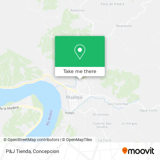 Mapa de P&J Tienda