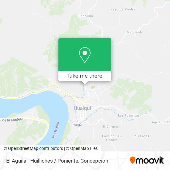 Mapa de El Aguila - Huilliches / Poniente