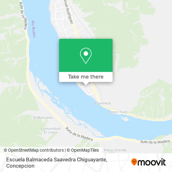 Escuela Balmaceda Saavedra Chiguayante map