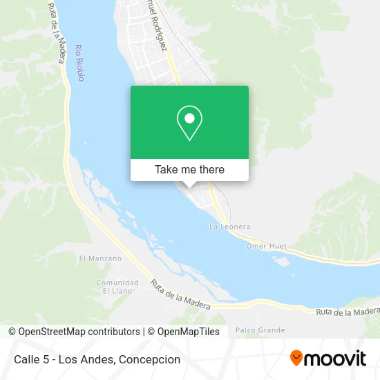 Mapa de Calle 5 - Los Andes
