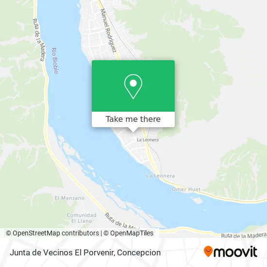 Mapa de Junta de Vecinos El Porvenir