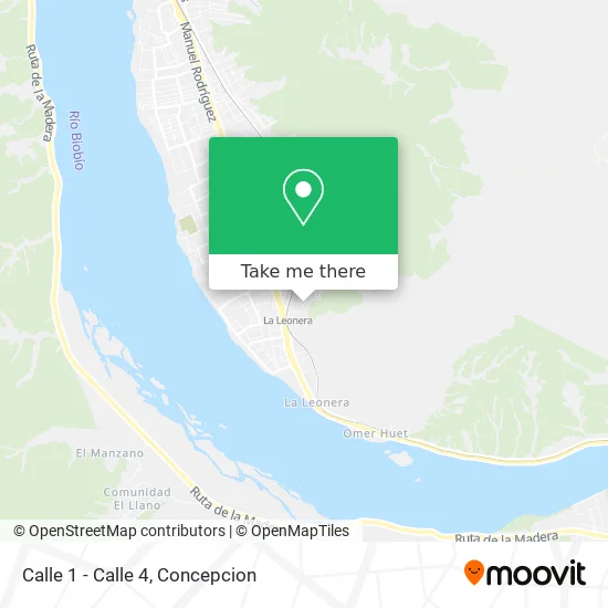 Calle 1 - Calle 4 map