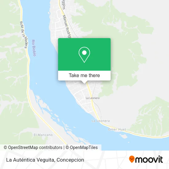 Mapa de La Auténtica Veguita