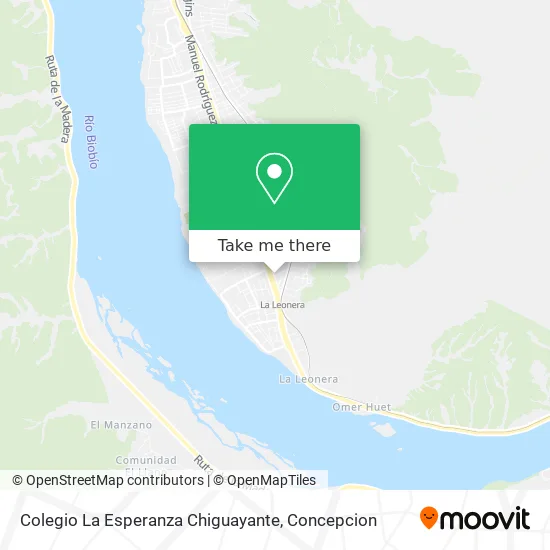 Colegio La Esperanza Chiguayante map