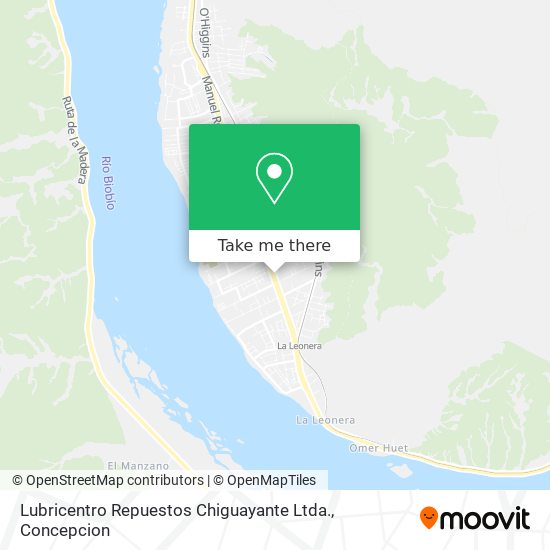 Mapa de Lubricentro Repuestos Chiguayante Ltda.