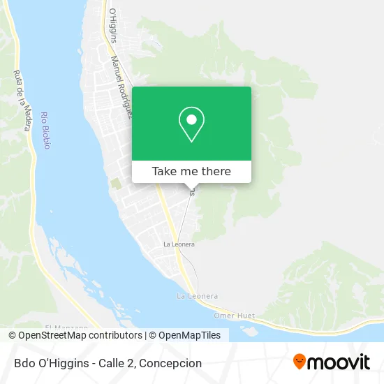 Mapa de Bdo O'Higgins - Calle 2