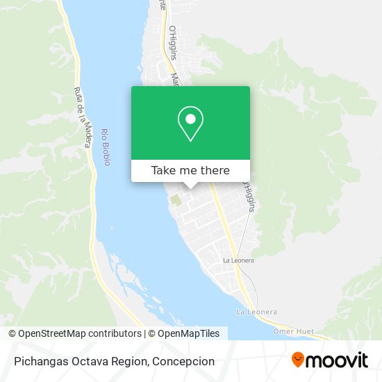 Pichangas Octava Region map