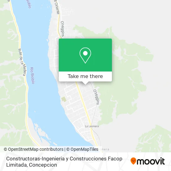 Constructoras-Ingenieria y Construcciones Facop Limitada map