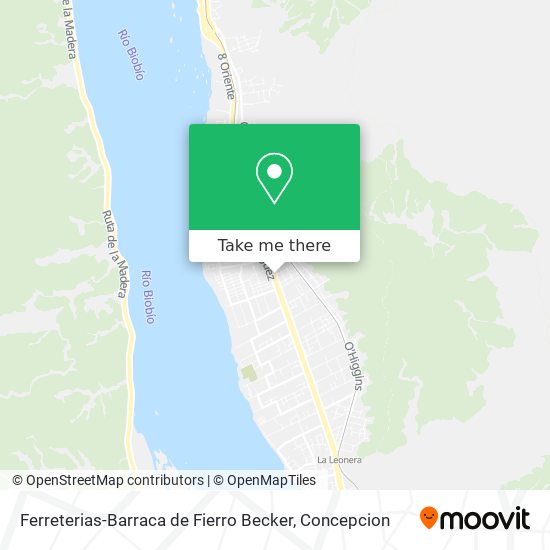 Mapa de Ferreterias-Barraca de Fierro Becker
