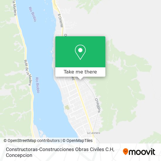 Constructoras-Construcciones Obras Civiles C.H map