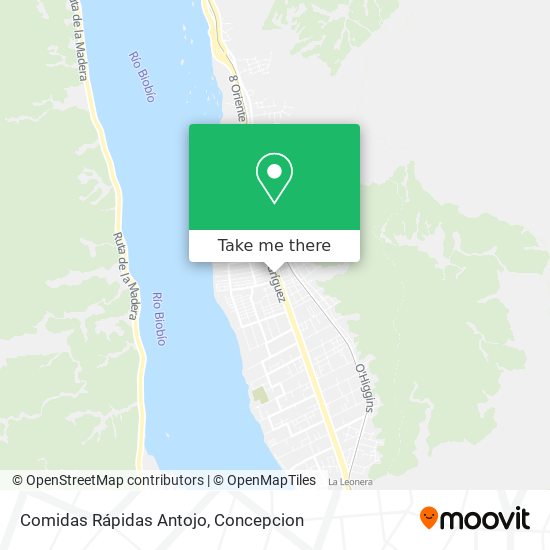 Comidas Rápidas Antojo map