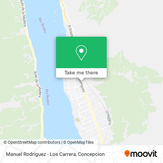 Mapa de Manuel Rodriguez - Los Carrera