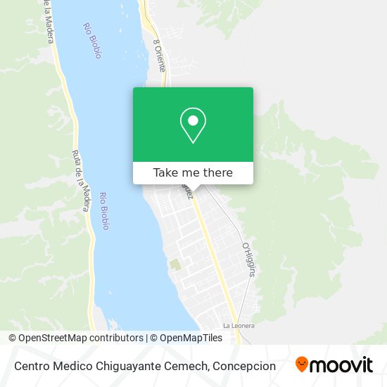 Centro Medico Chiguayante Cemech map