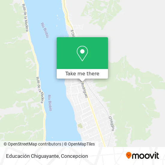Educación Chiguayante map