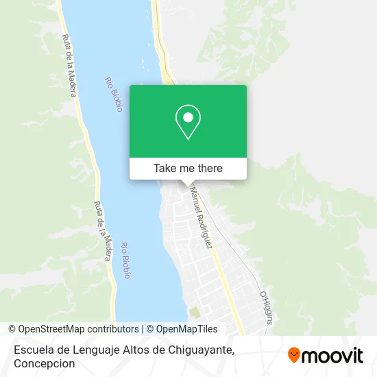 Escuela de Lenguaje Altos de Chiguayante map