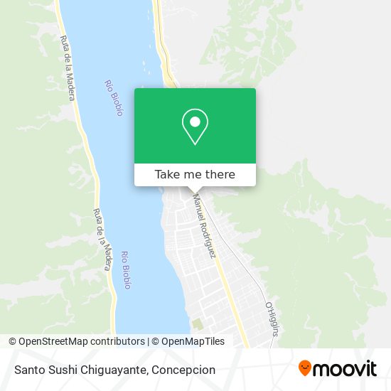 Mapa de Santo Sushi Chiguayante