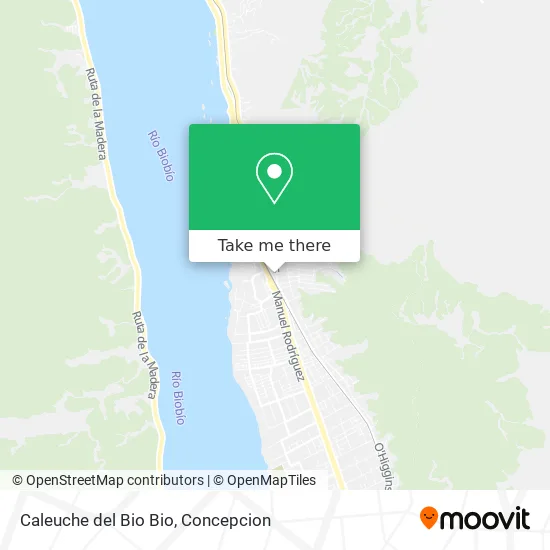 Caleuche del Bio Bio map