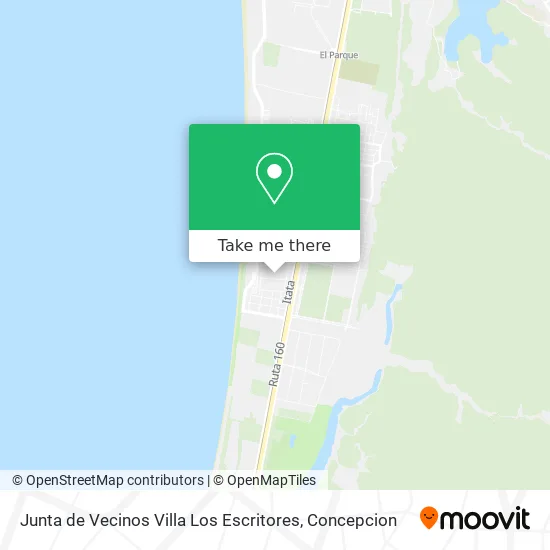Mapa de Junta de Vecinos Villa Los Escritores