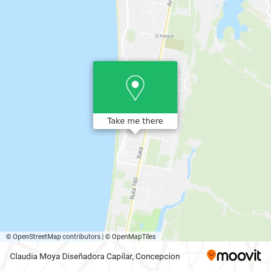 Mapa de Claudia Moya Diseñadora Capilar