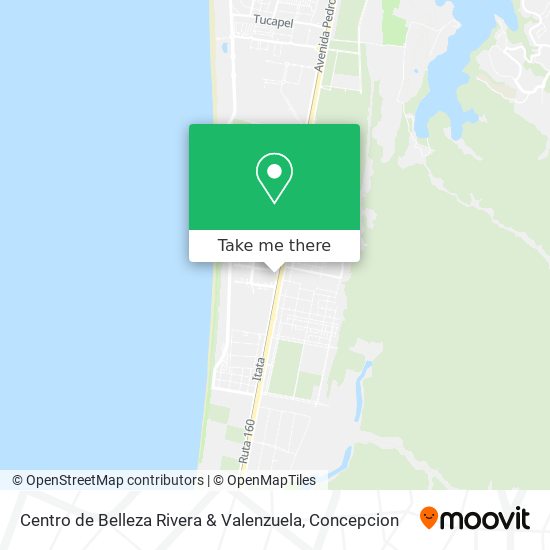 Mapa de Centro de Belleza Rivera & Valenzuela