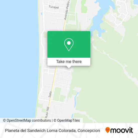 Planeta del Sandwich Loma Colorada map