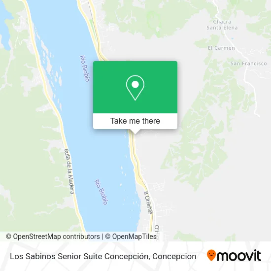 Mapa de Los Sabinos Senior Suite Concepción