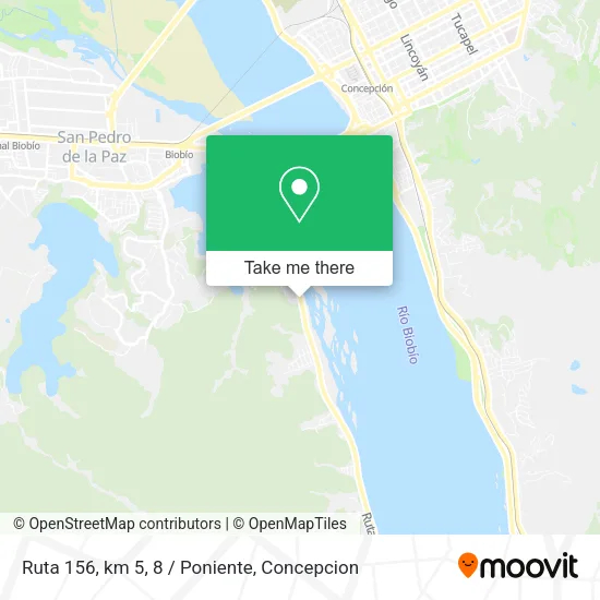 Ruta 156, km 5, 8 / Poniente map
