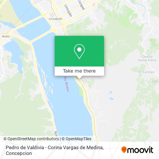 Pedro de Valdivia - Corina Vargas de Medina map