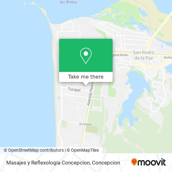 Mapa de Masajes y Reflexología Concepcion