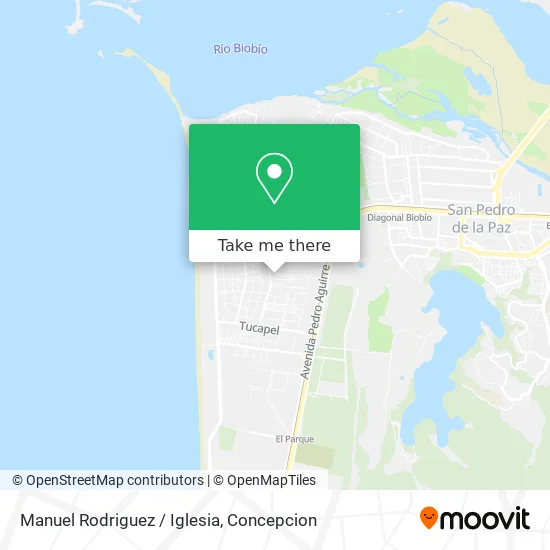 Mapa de Manuel Rodriguez / Iglesia