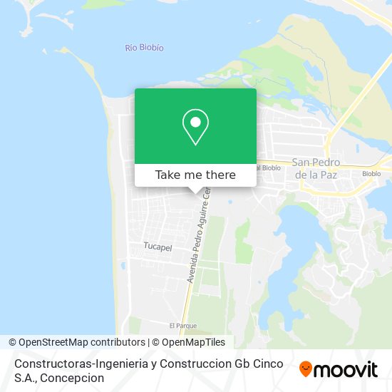 Mapa de Constructoras-Ingenieria y Construccion Gb Cinco S.A.