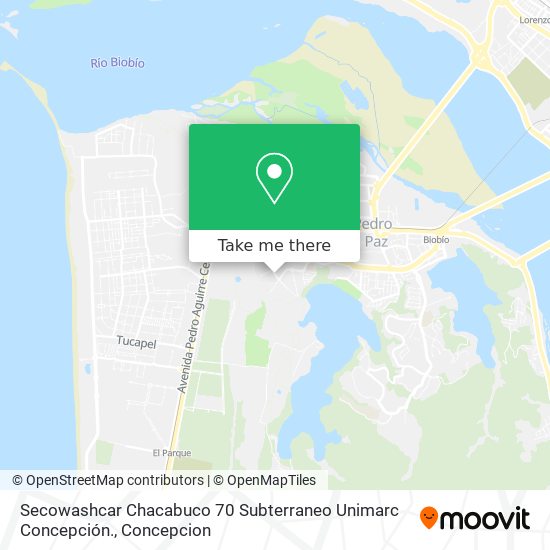 Secowashcar Chacabuco 70 Subterraneo Unimarc Concepción. map