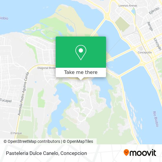 Mapa de Pasteleria Dulce Canelo