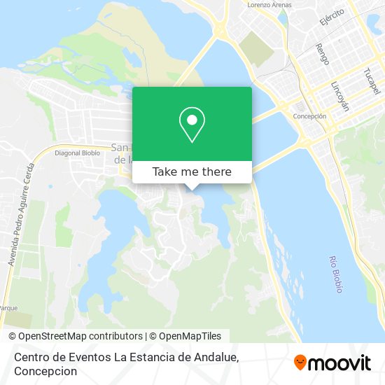 Mapa de Centro de Eventos La Estancia de Andalue