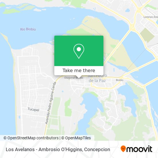 Los Avelanos - Ambrosio O'Higgins map