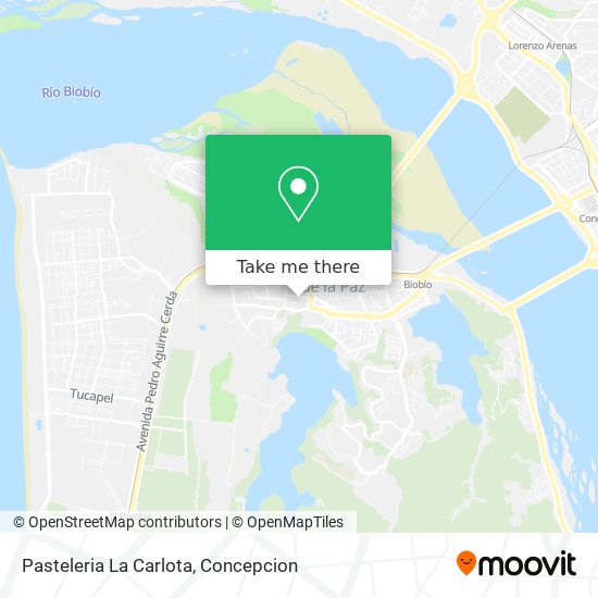 Mapa de Pasteleria La Carlota