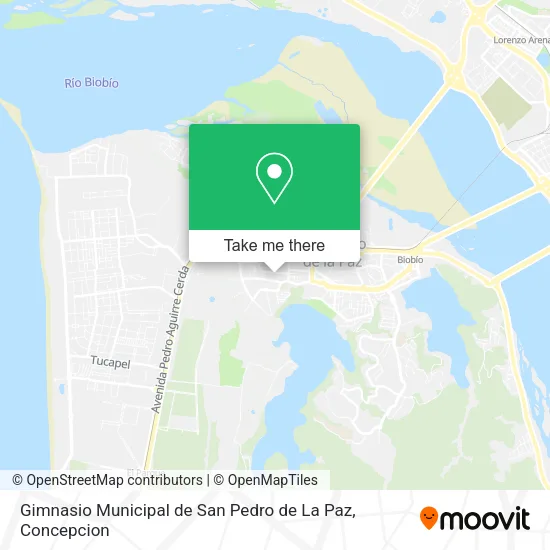 Gimnasio Municipal de San Pedro de La Paz map