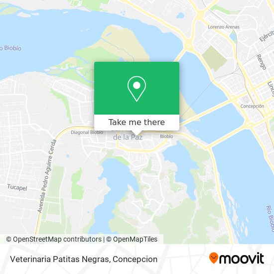 Mapa de Veterinaria Patitas Negras