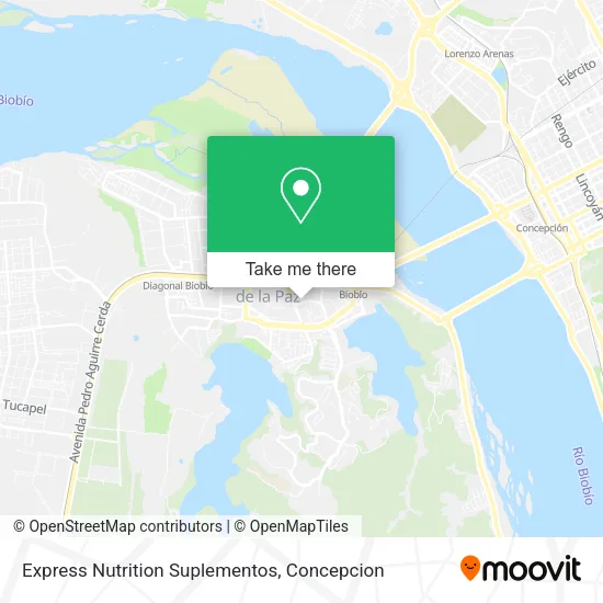 Mapa de Express Nutrition Suplementos