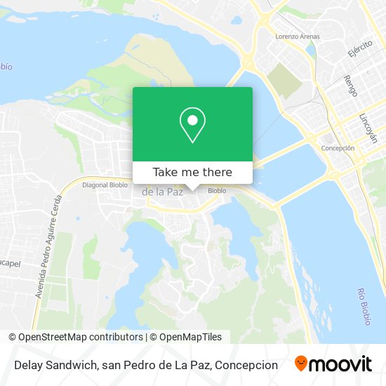 Delay Sandwich, san Pedro de La Paz map