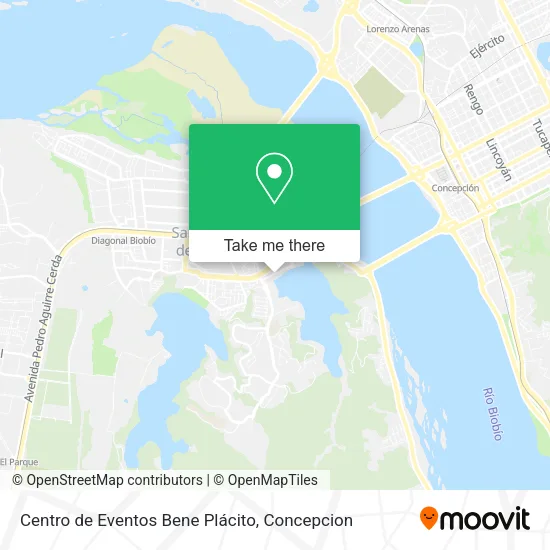 Mapa de Centro de Eventos Bene Plácito