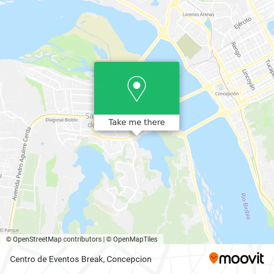 Centro de Eventos Break map