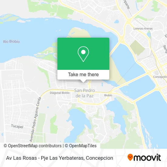 Av Las Rosas - Pje Las Yerbateras map