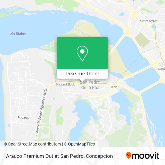 Arauco Premium Outlet San Pedro map