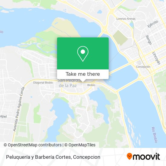 Mapa de Peluquería y Barbería Cortes