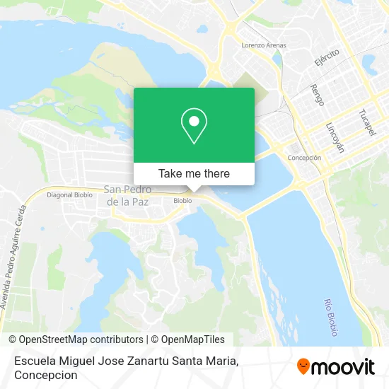 Mapa de Escuela Miguel Jose Zanartu Santa Maria